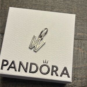 Pandora Silver 'W' Charm